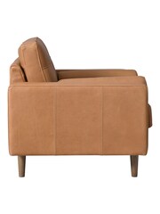 Halo Tan Brown Caufield Leather Chair - Image 3 of 10