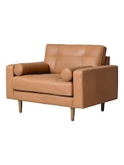 Halo Tan Brown Caufield Leather Chair - Image 9 of 10