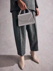 Silver Tabitha Simmons Stella Sparkle Handheld Bag - Image 1 of 18