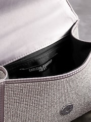 Silver Tabitha Simmons Stella Sparkle Handheld Bag - Image 17 of 18