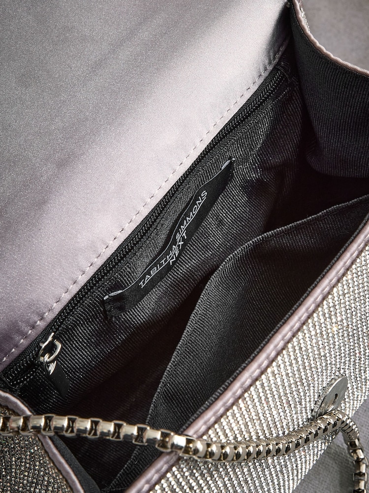 Silber - Tabitha Simmons Stella glänzende Handtasche - Bild 18 von 18 Silber - Tabitha Simmons Stella glänzende Handtasche - Bild 18 von 18