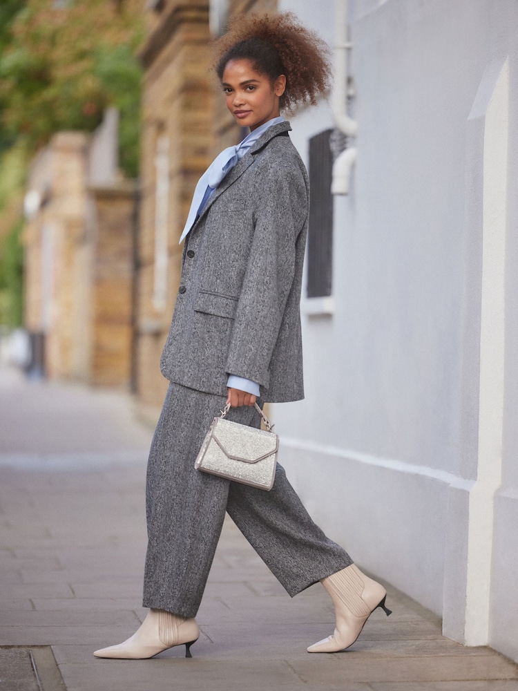 Silver Tabitha Simmons Stella Sparkle Handheld Bag - Image 2 of 18