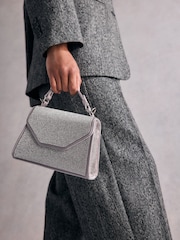 Silver Tabitha Simmons Stella Sparkle Handheld Bag - Image 5 of 18