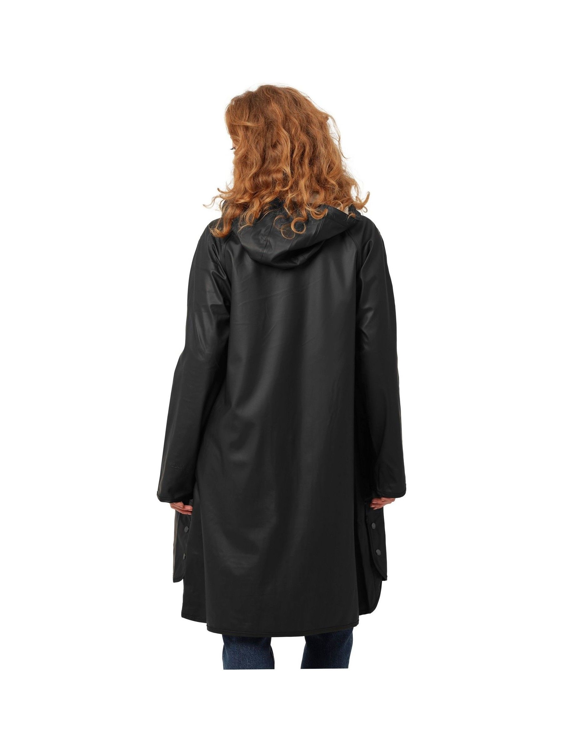 Buy Ilse Jacobsen Black Loose Fit Waterproof A Shape Raincoat from