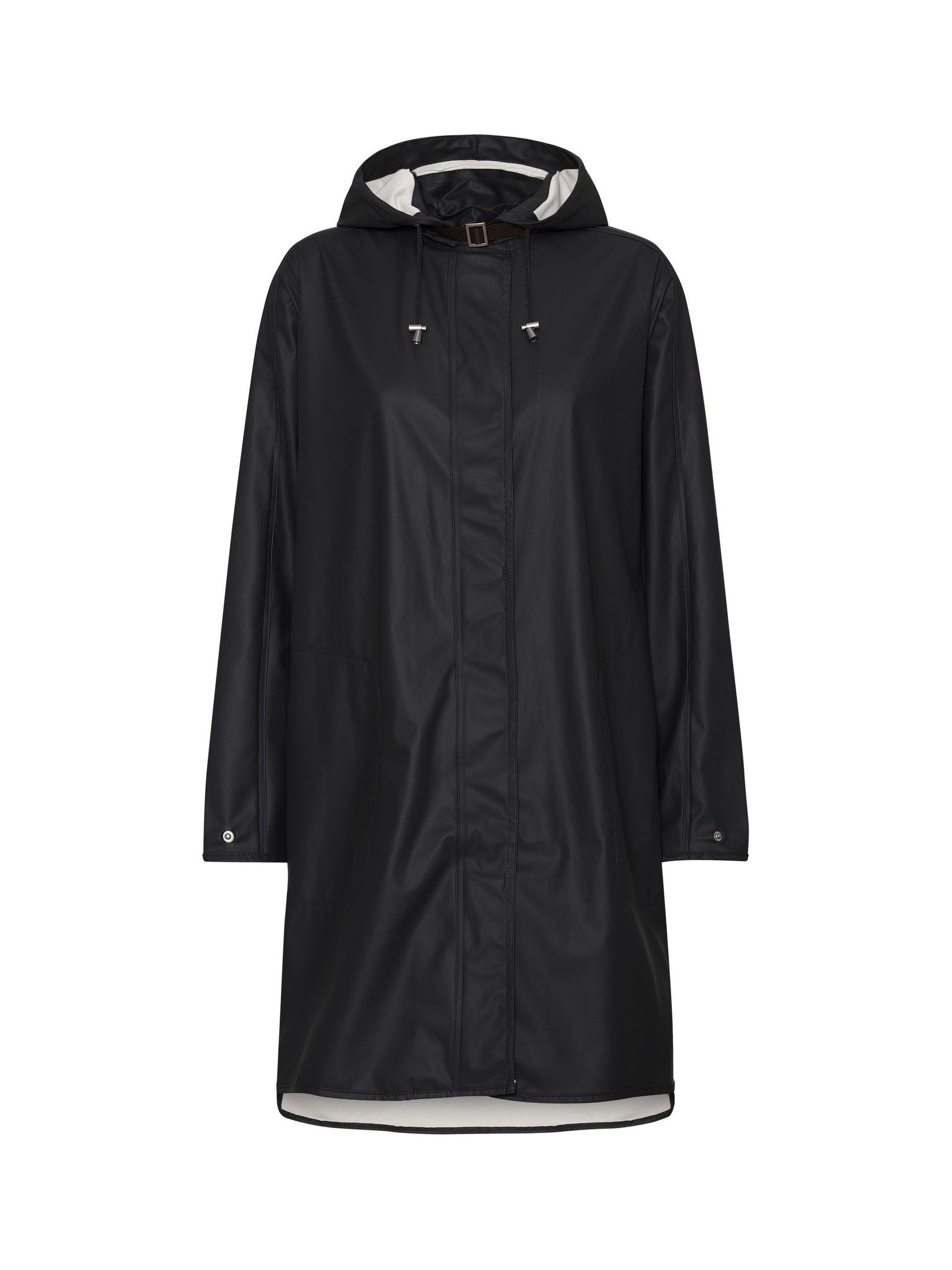 Buy Ilse Jacobsen Black Loose Fit Waterproof A Shape Raincoat from