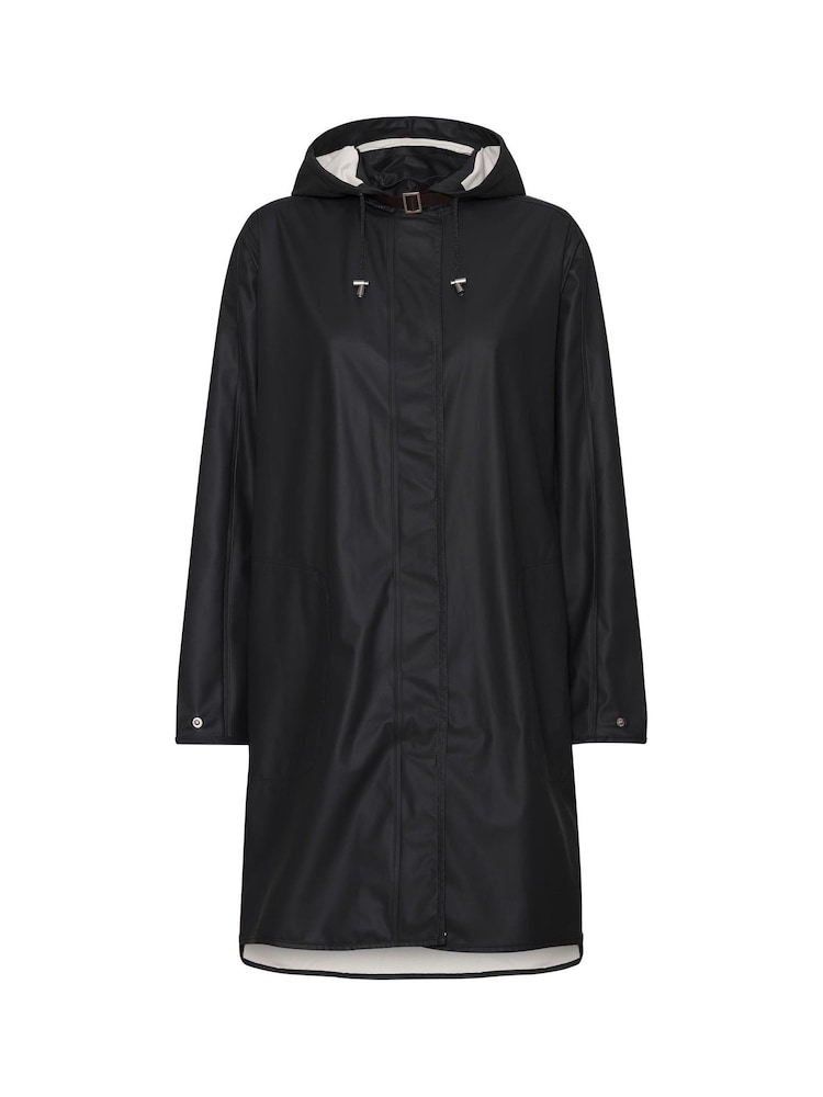 Ilse Jacobsen Loose Fit Waterproof A Shape Raincoat - Image 8 of 9