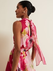Phase Eight Pink Petite Lucinda Floral Dress - Image 5 of 7