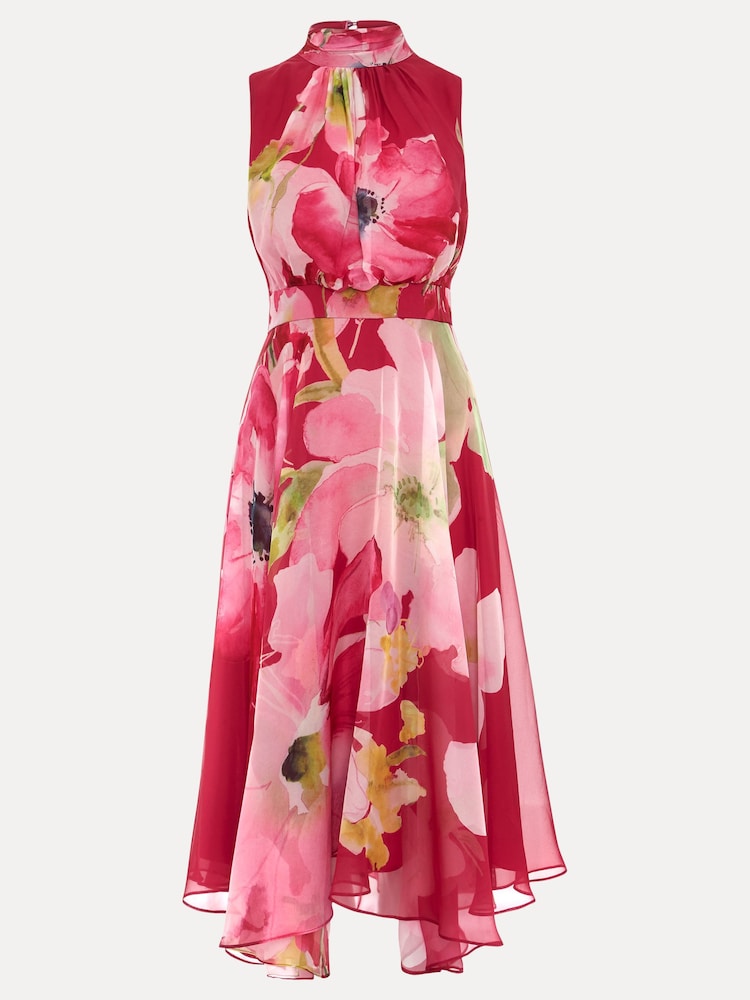 Phase Eight Pink Petite Lucinda Floral Dress - Image 7 of 7