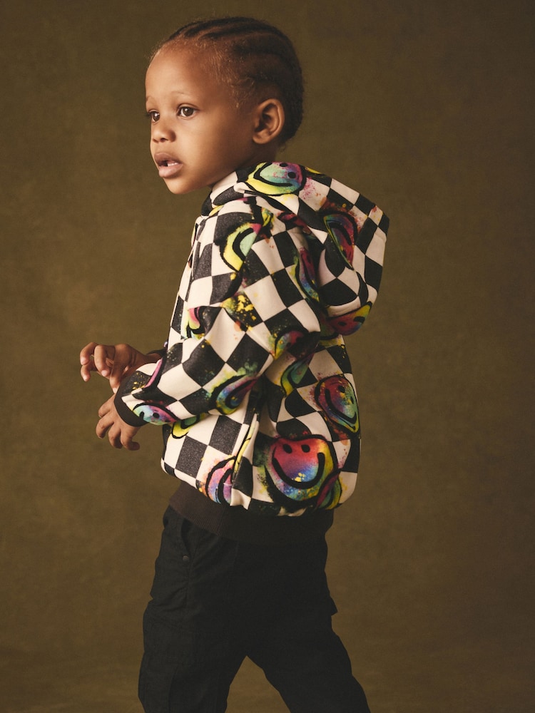 Checkerboard All Over Print Jersey Hoodie (3mths-7yrs) - Image 1 of 7