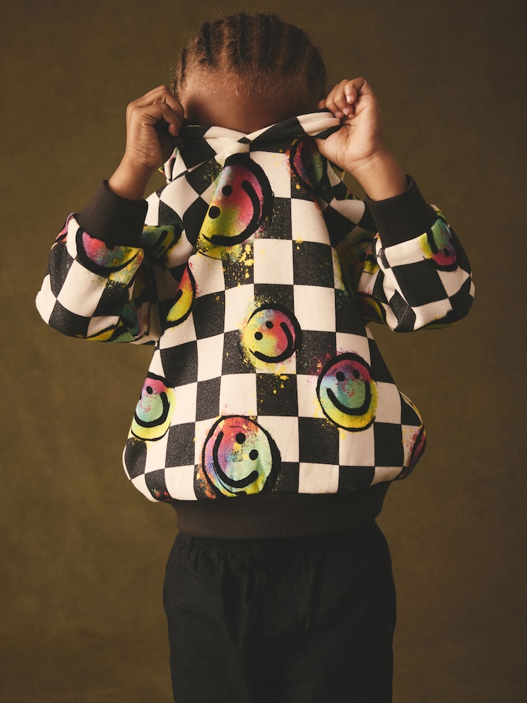 Checkerboard All Over Print Jersey Hoodie (3mths-7yrs) - Image 2 of 7