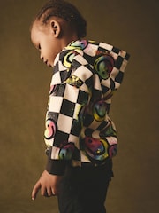 Checkerboard All Over Print Jersey Hoodie (3mths-7yrs) - Image 4 of 7