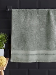 Content by Terence Conran Forest Green Zero Twist Cotton Modal Towel - Image 1 of 4