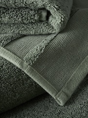 Content by Terence Conran Forest Green Zero Twist Cotton Modal Towel - Image 3 of 4