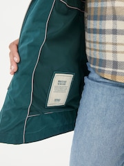 FatFace Tiegan Teal Blue Waterproof Coat - Image 5 of 6