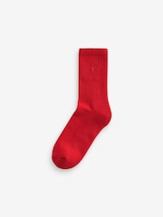 self. Red/Grey/White Cushion Sole Lounge Ankle Socks 3 Pack - Image 2 of 4
