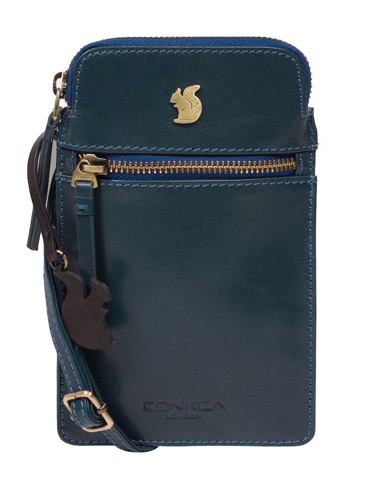 Conkca Bambino Leather Cross-Body Phone Bag - Image 4 of 9