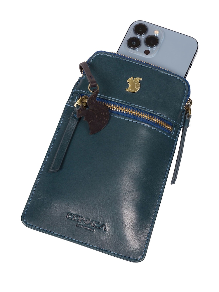 Conkca Bambino Leather Cross-Body Phone Bag - Image 9 of 9