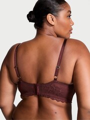 Victoria's Secret Burgundy Purple Lace Bandeau Bra Top - Image 2 of 4
