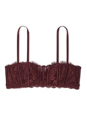 Victoria's Secret Burgundy Purple Lace Bandeau Bra Top - Image 4 of 4