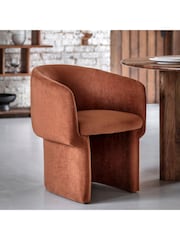Gallery Home Rust Orange Hyde Armchair - Image 1 of 6
