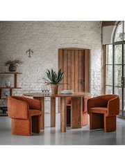 Gallery Home Rust Orange Hyde Armchair - Image 2 of 6