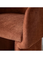 Gallery Home Rust Orange Hyde Armchair - Image 3 of 6