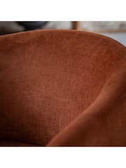 Gallery Home Rust Orange Hyde Armchair - Image 4 of 6
