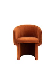 Gallery Home Rust Orange Hyde Armchair - Image 5 of 6