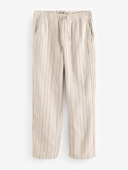 Ecru/Neutral Relaxed Fit EDIT Textured Stripe Trousers - Image 5 of 7