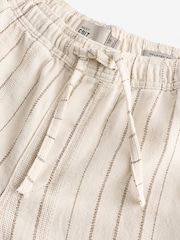 Ecru/Neutral Relaxed Fit EDIT Textured Stripe Trousers - Image 6 of 7