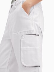 AllSaints White Cargo Florence Joggers - Image 3 of 6