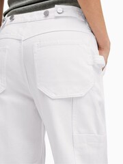 AllSaints White Cargo Florence Joggers - Image 4 of 6