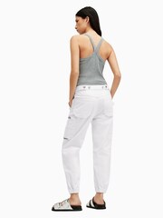 AllSaints White Cargo Florence Joggers - Image 5 of 6