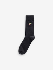 Gardening Fun Embroidered Socks 8 Pack - Image 8 of 10