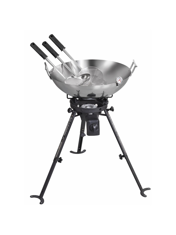Callow Silver Complete Outdoor Wok Cooking Set - Image 1 of 6