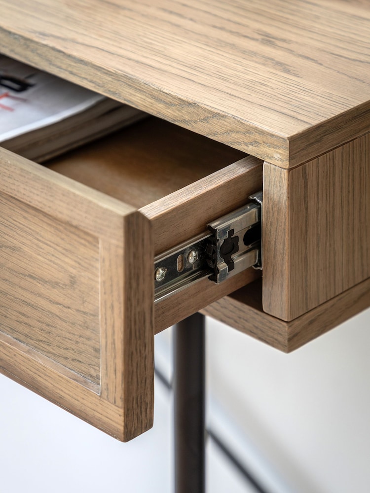 Gallery Home Brown Dalry 2 Drawer Console Table - Image 2 of 7