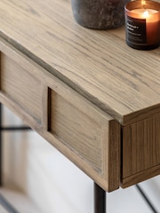 Gallery Home Brown Dalry 2 Drawer Console Table - Image 3 of 7
