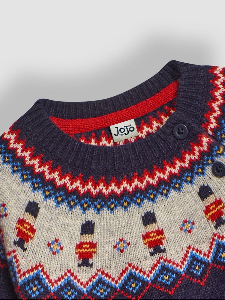 JoJo Maman Bébé Knit Fair Isle Pattern Jumper - Imagen 3 de 3 JoJo Maman Bébé Knit Fair Isle Pattern Jumper - Imagen 3 de 3
