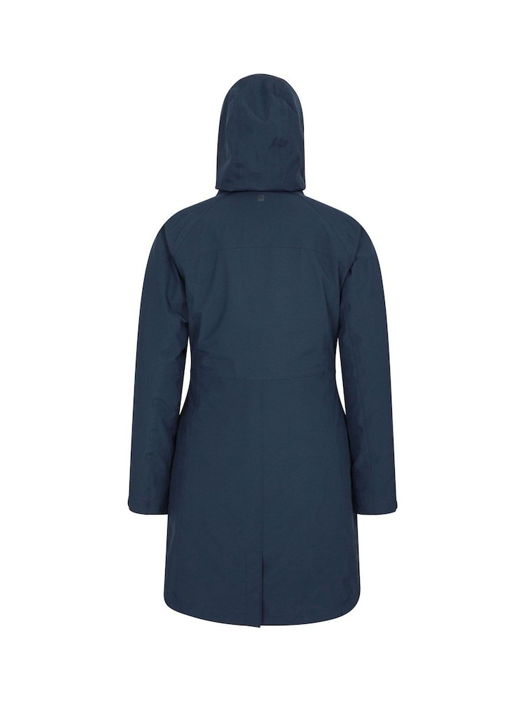 Mountain Warehouse Blue Womens Alaskan 3-In-1 Waterproof Long Jacket - Image 4 of 4