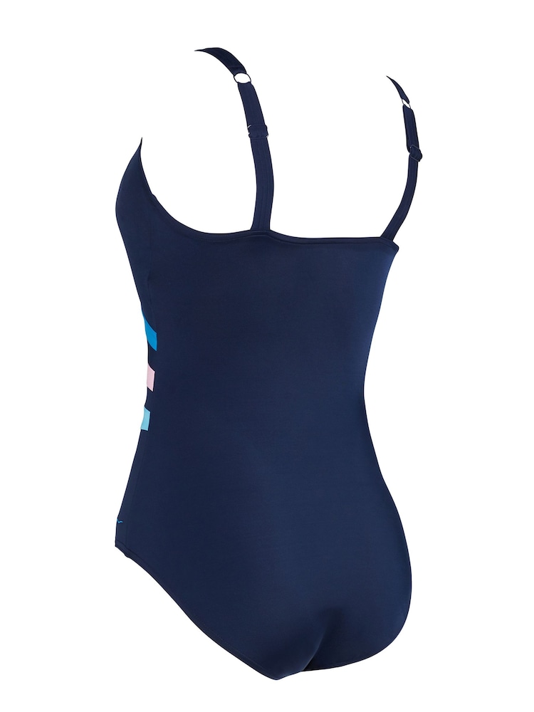Zoggs Wrap Panel Classicback One Piece Swimsuit with Foam Cup Support and Adjustable Straps - Image 7 of 7