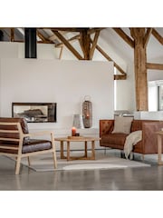 Gallery Home Brown Codie Leather Armchair - Image 2 of 7