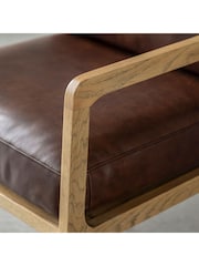 Gallery Home Brown Codie Leather Armchair - Image 5 of 7
