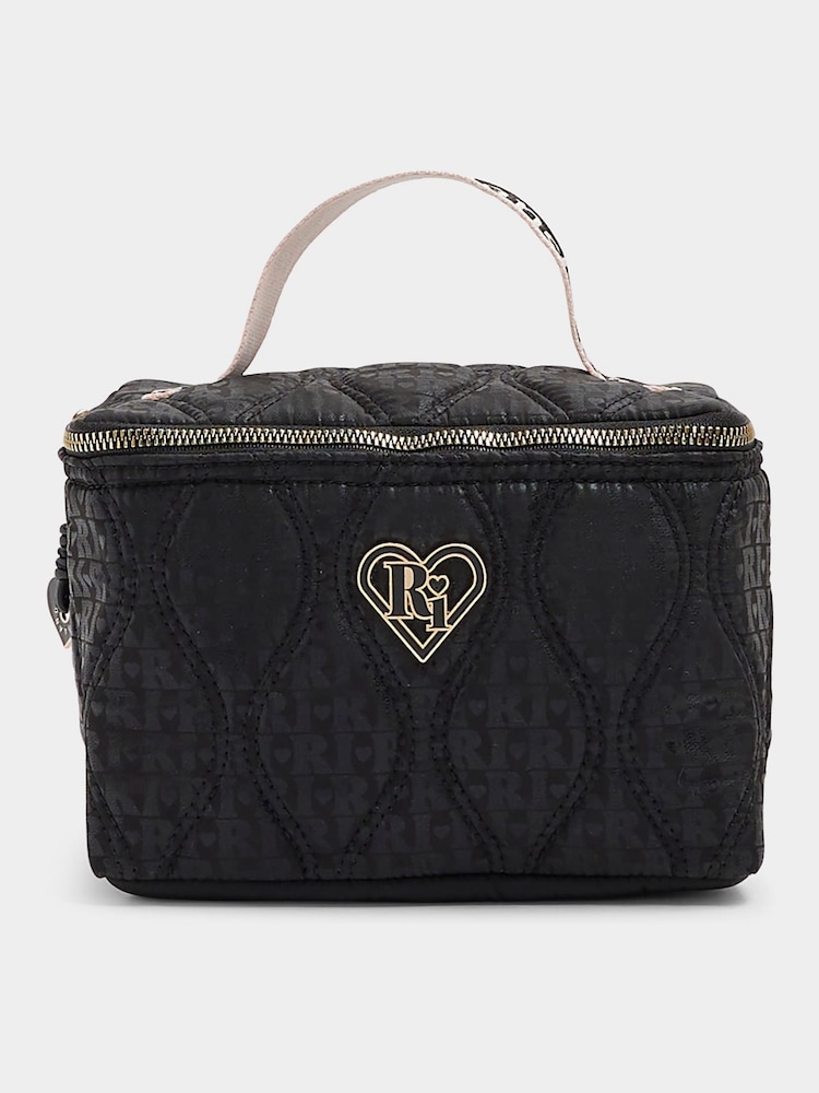 River Island Black Girls Mono Quilt Nylon Lunchbox - Image 2 of 5