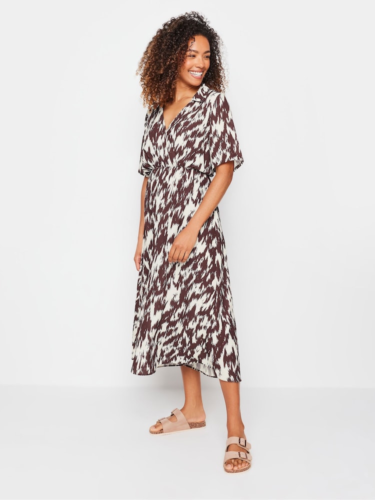 M&Co Printed Collared Shift Dress - Bild 2 von 4 M&Co Printed Collared Shift Dress - Bild 2 von 4