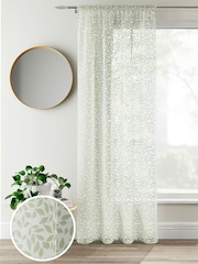 Enhanced Living Green Willow Pair Of Voile Panels - Image 1 of 3