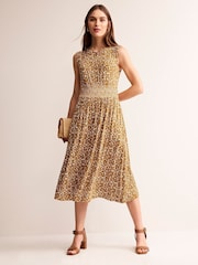 Boden Brown Thea Sleeveless Midi Dress - Image 5 of 6