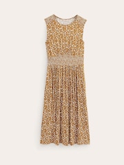 Boden Brown Thea Sleeveless Midi Dress - Image 6 of 6