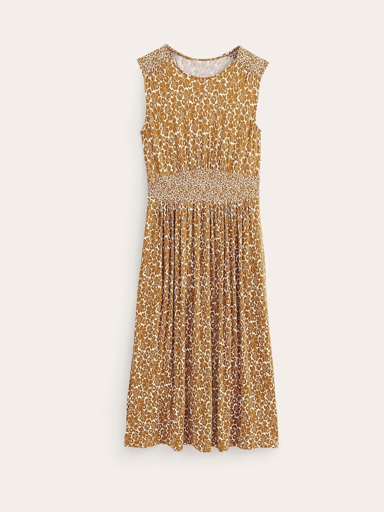 Boden Brown Thea Sleeveless Midi Dress - Image 6 of 6