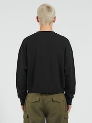 Religion Black Crop Box Sweat Top - Image 2 of 6