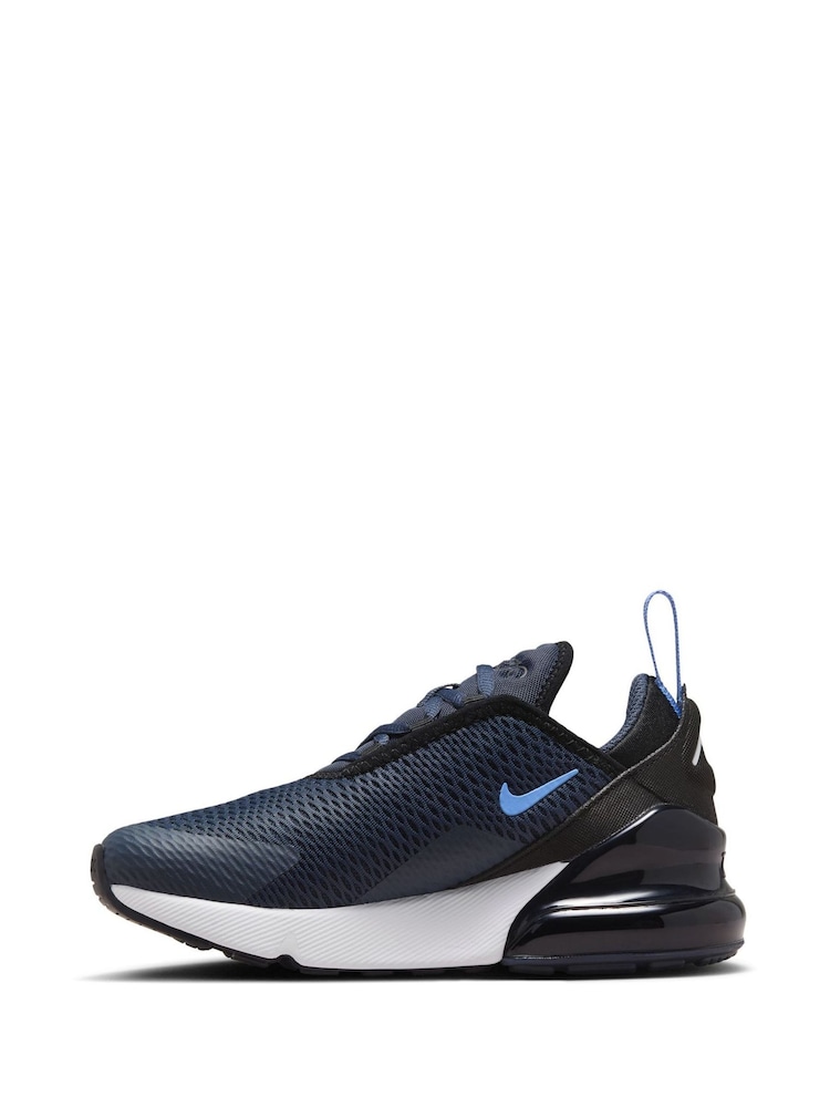 Nike Blue Air Max 270 Junior Trainers - Image 2 of 10